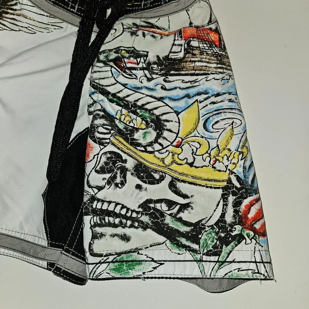 Micros Baby Boy Swim Trunks Board Shorts Skull Snake Eagle Sword Toddler 2T